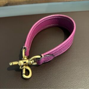 Coach Deep Berry Leather Gold Hardware Replacement Shoulder Strap
